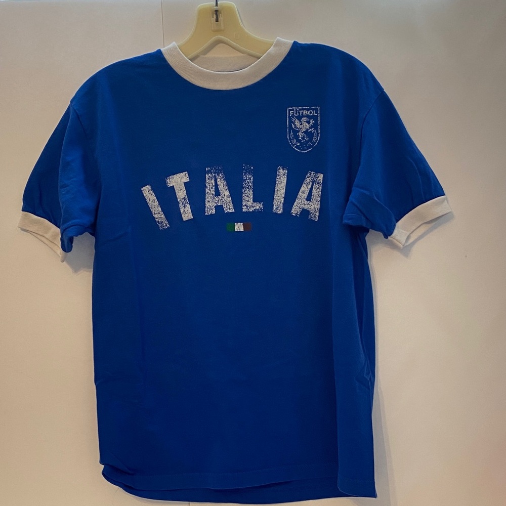 Italia Blue Kids Short Sleeve Tee